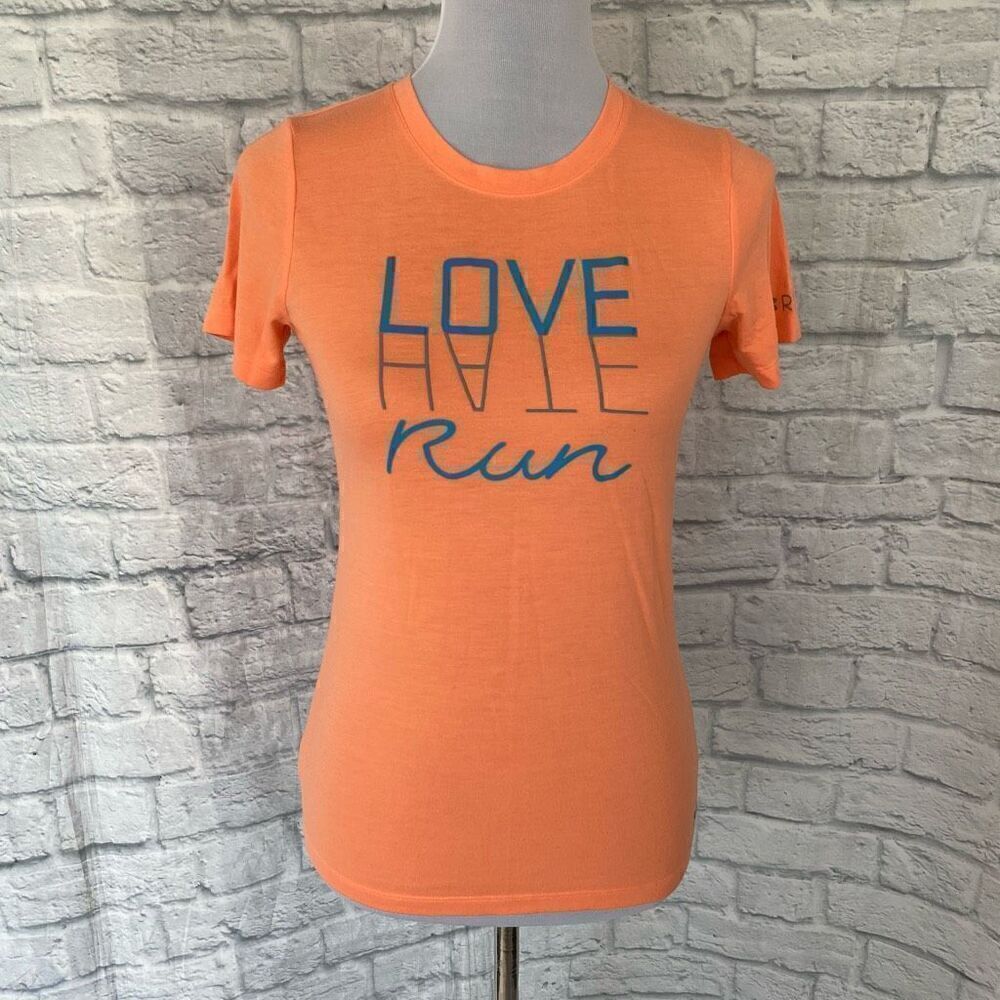 Under Armour Run women S short sleeve shirt orange